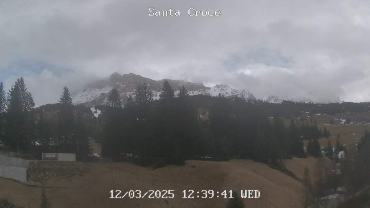 Webcam vom Chalet alla Cascata Richtung Santa Croce