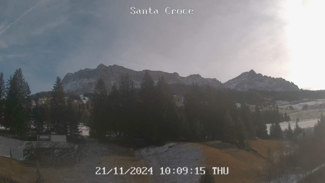 Webcam vom Chalet alla Cascata Richtung Santa Croce