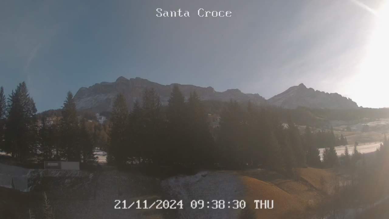 Webcam vom Chalet alla Cascata Richtung Santa Croce