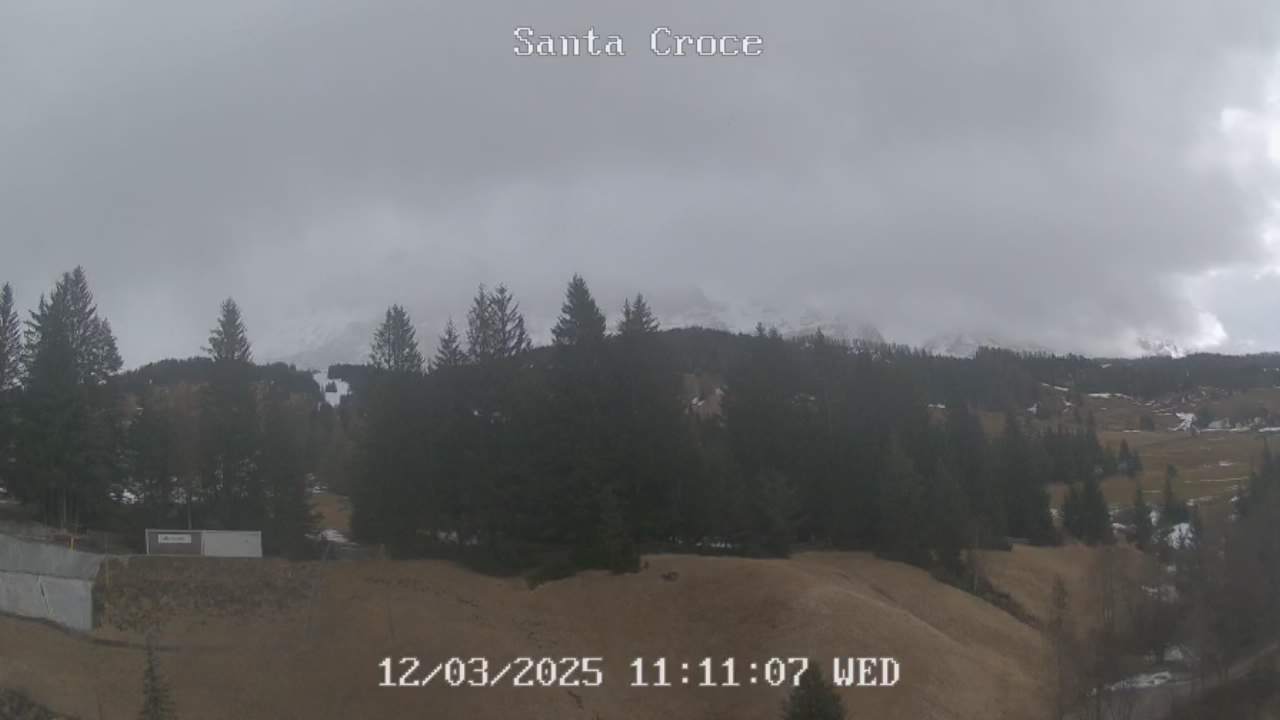 Webcam vom Chalet alla Cascata Richtung Santa Croce