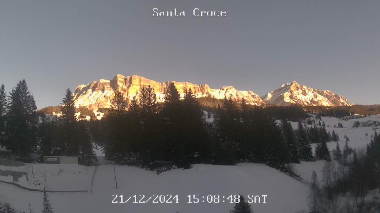 Webcam vom Chalet alla Cascata Richtung Santa Croce