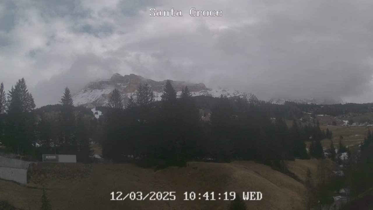 Webcam vom Chalet alla Cascata Richtung Santa Croce