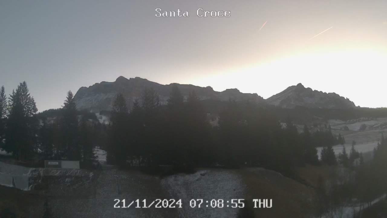 Webcam vom Chalet alla Cascata Richtung Santa Croce