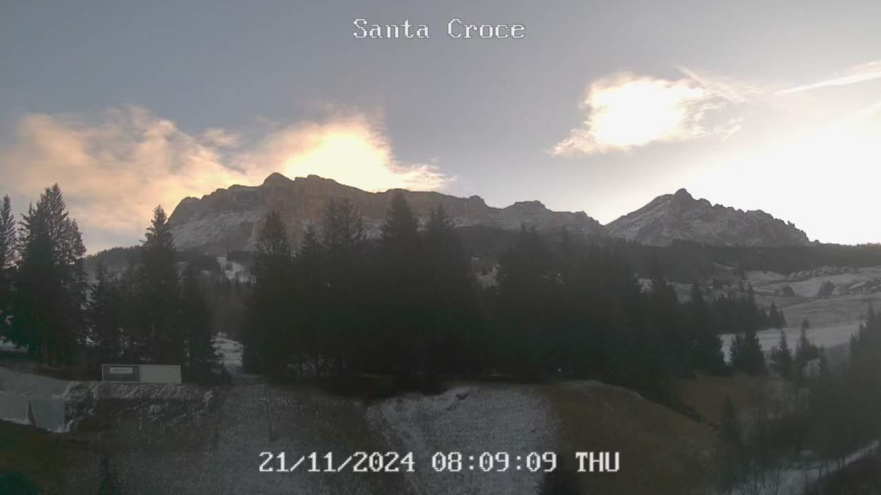 Webcam vom Chalet alla Cascata Richtung Santa Croce