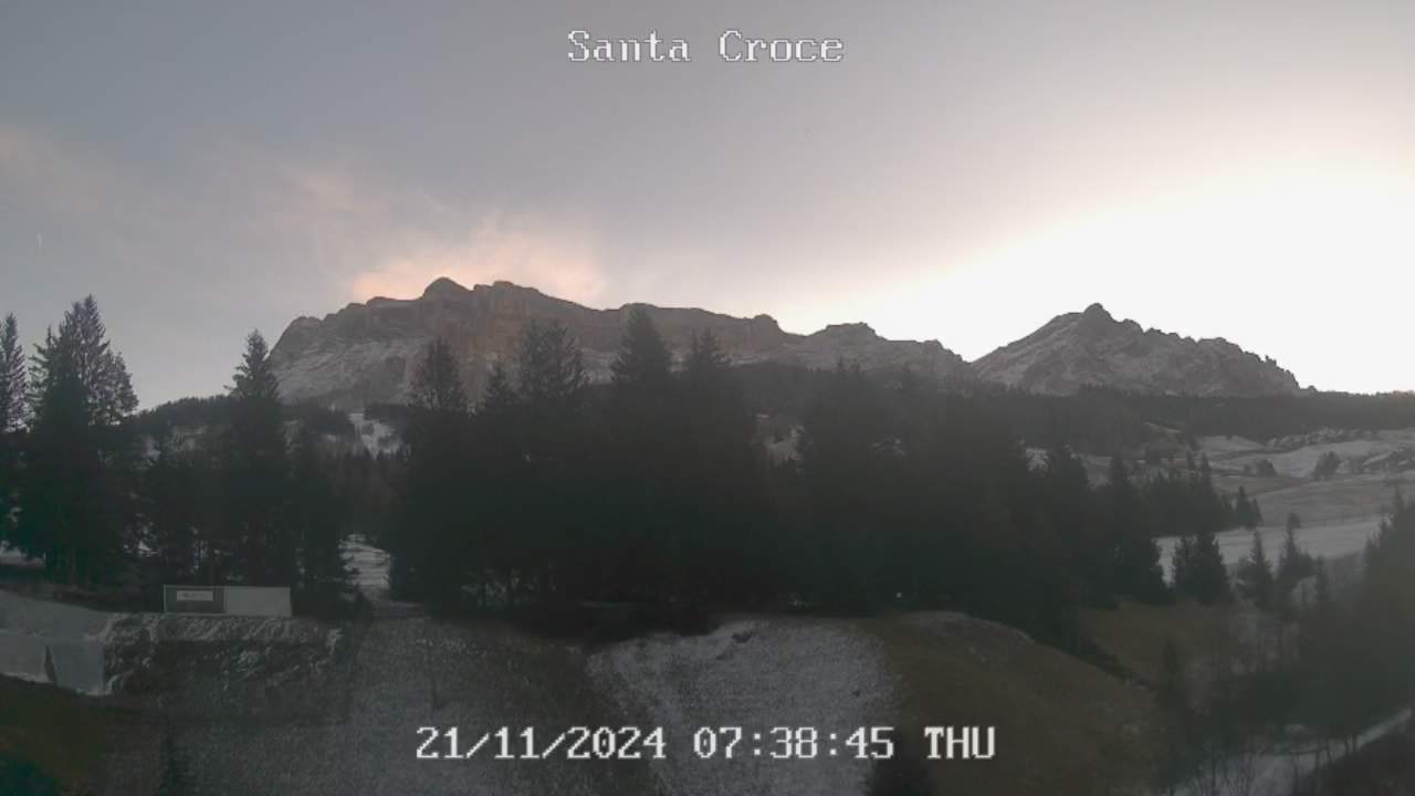 Webcam vom Chalet alla Cascata Richtung Santa Croce