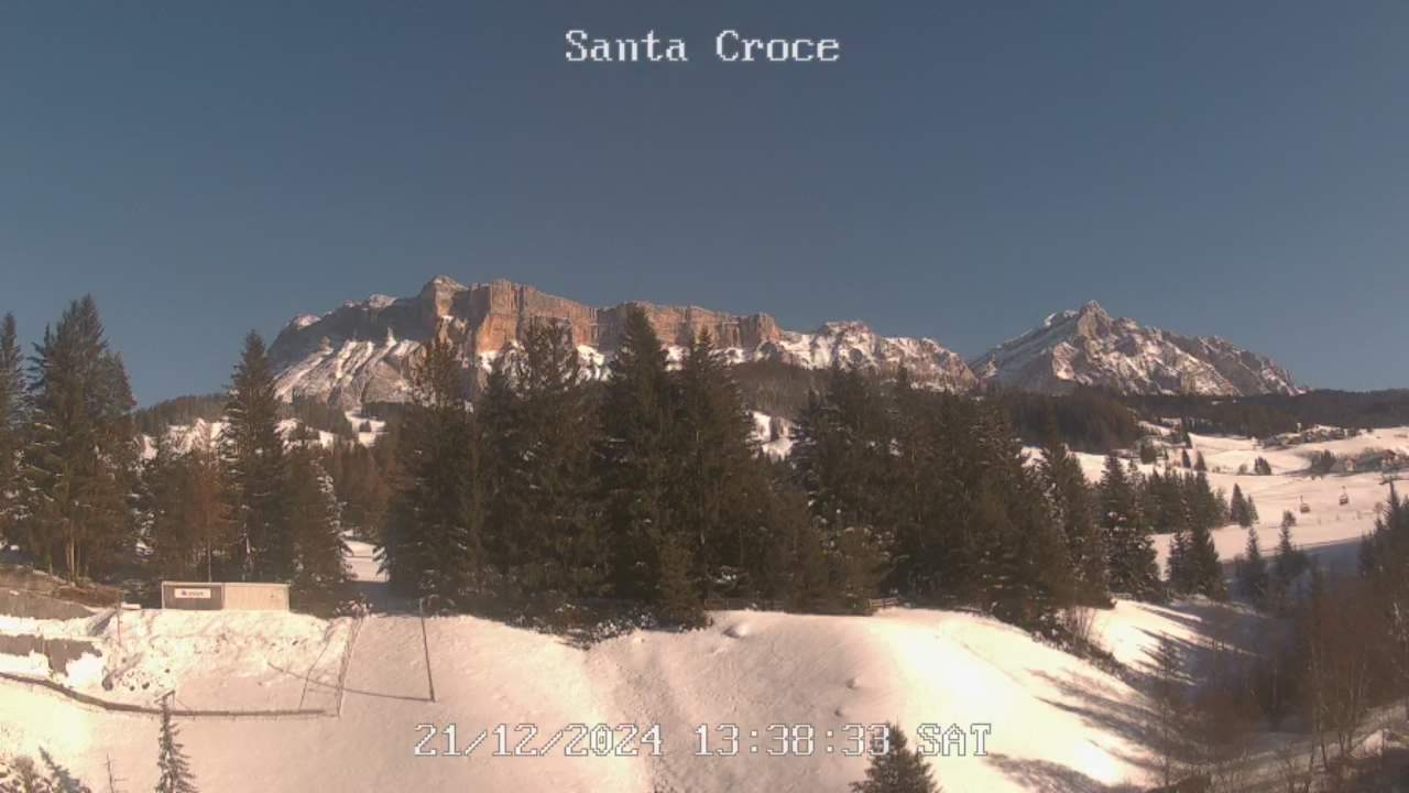 Webcam vom Chalet alla Cascata Richtung Santa Croce