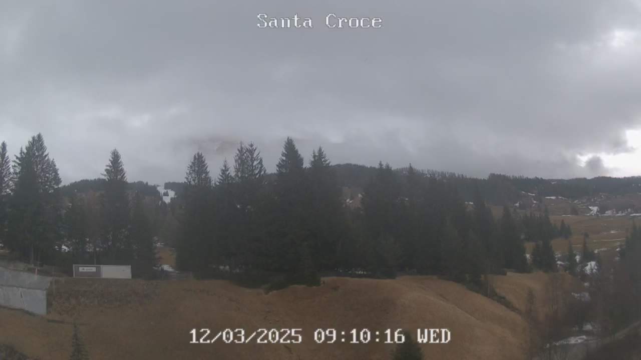 Webcam vom Chalet alla Cascata Richtung Santa Croce