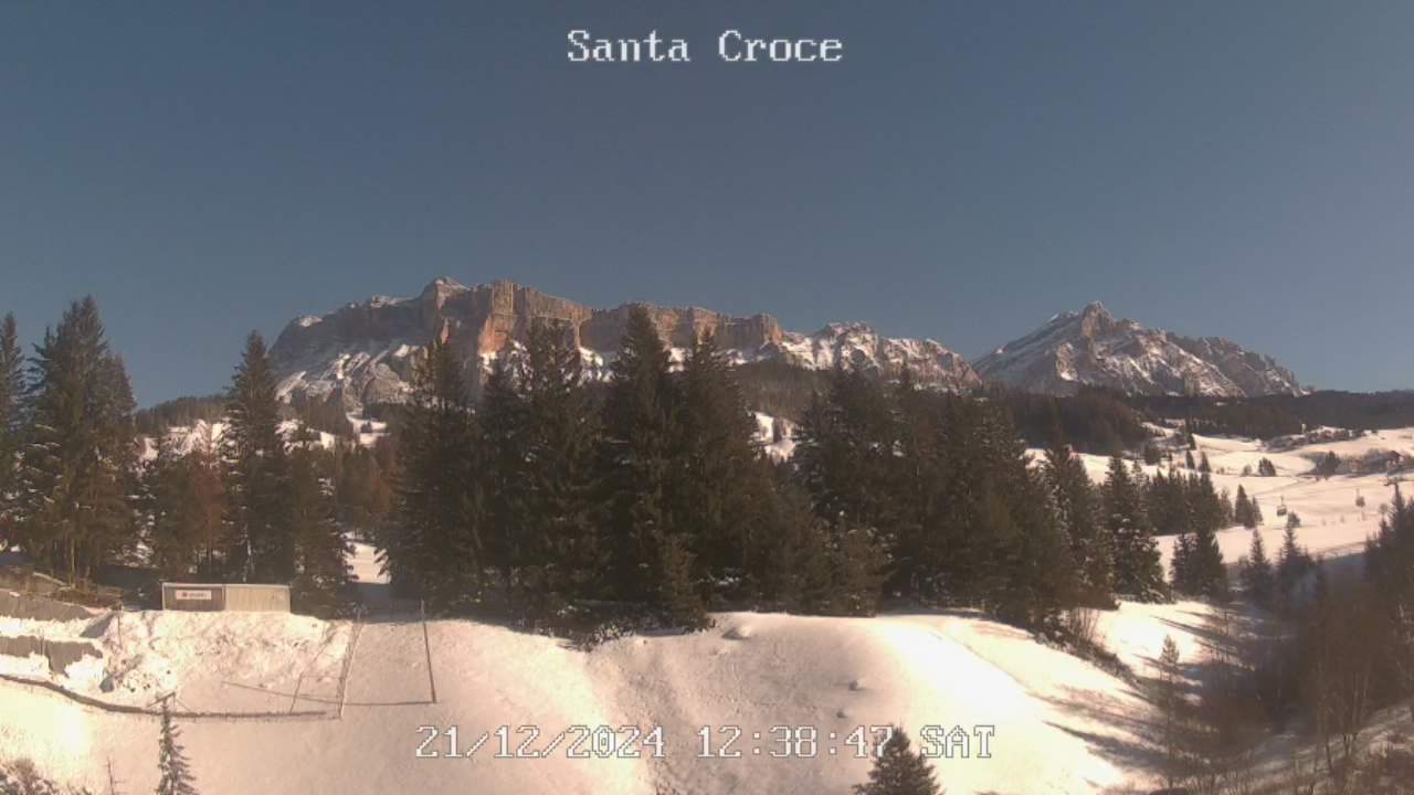 Webcam vom Chalet alla Cascata Richtung Santa Croce