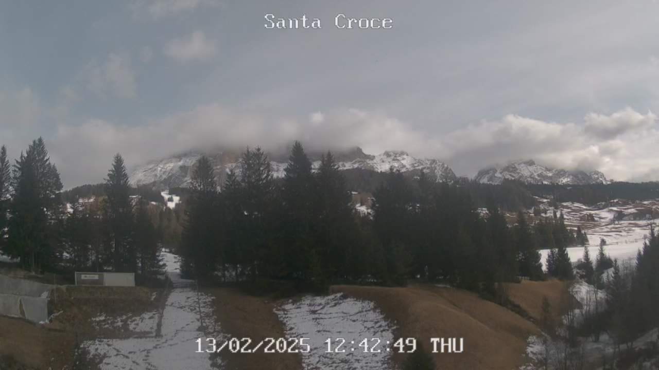 Webcam dallo Chalet alla Cascata verso Santa Croce