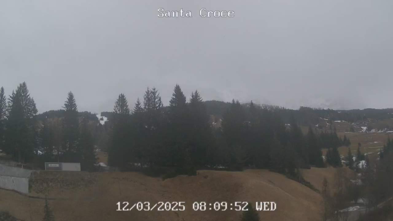 Webcam vom Chalet alla Cascata Richtung Santa Croce