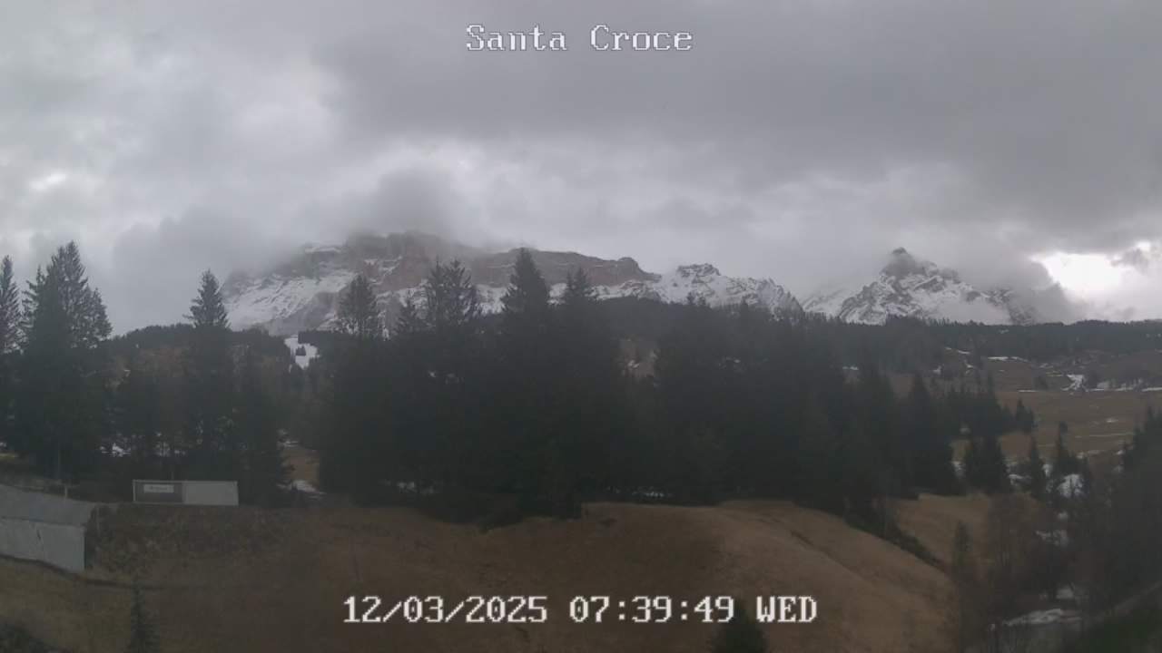 Webcam vom Chalet alla Cascata Richtung Santa Croce